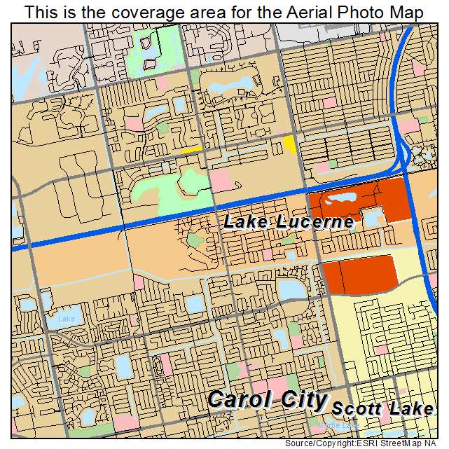 Lake Lucerne, FL location map 