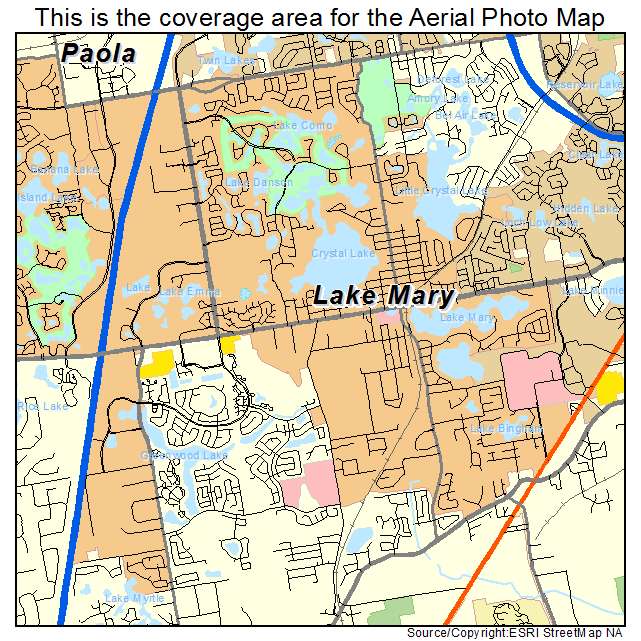 Lake Mary, FL location map 