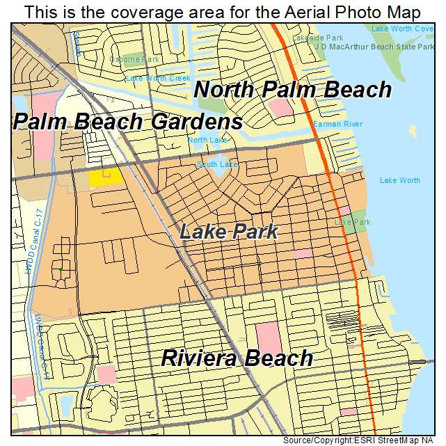 Lake Park, FL location map 