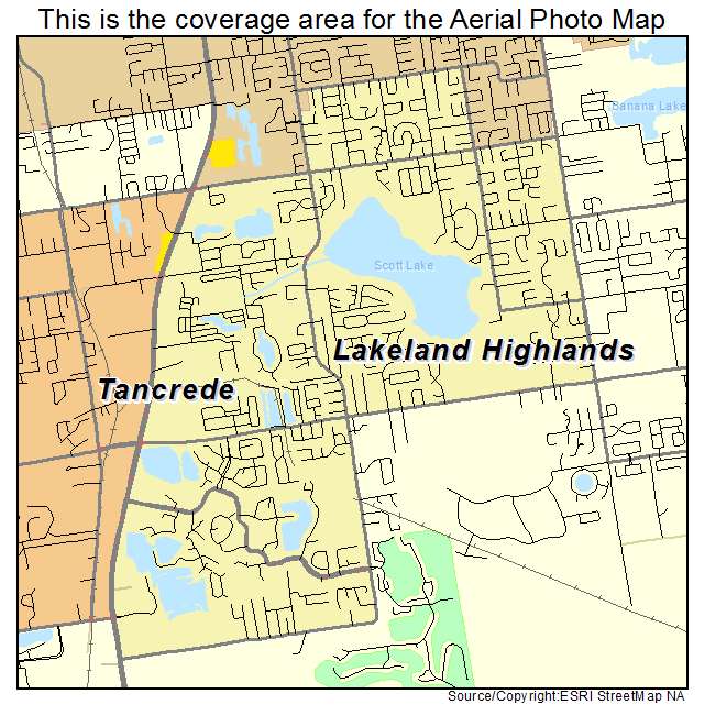 Lakeland Highlands, FL location map 