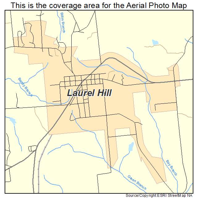 Laurel Hill, FL location map 