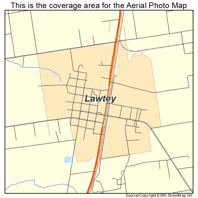 Lawtey, FL location map 