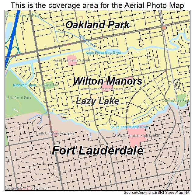 Lazy Lake, FL location map 