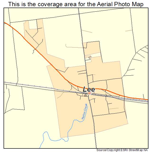 Lee, FL location map 