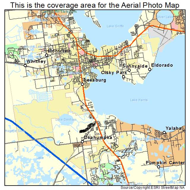 Leesburg, FL location map 