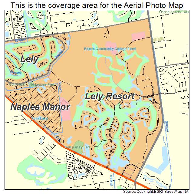 Lely Resort, FL location map 