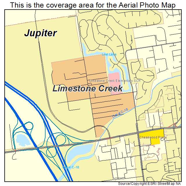 Limestone Creek, FL location map 