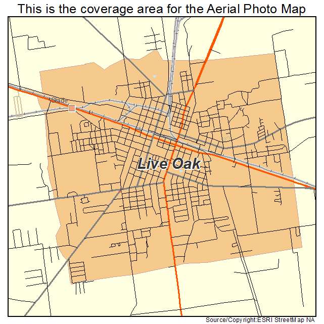 Live Oak, FL location map 