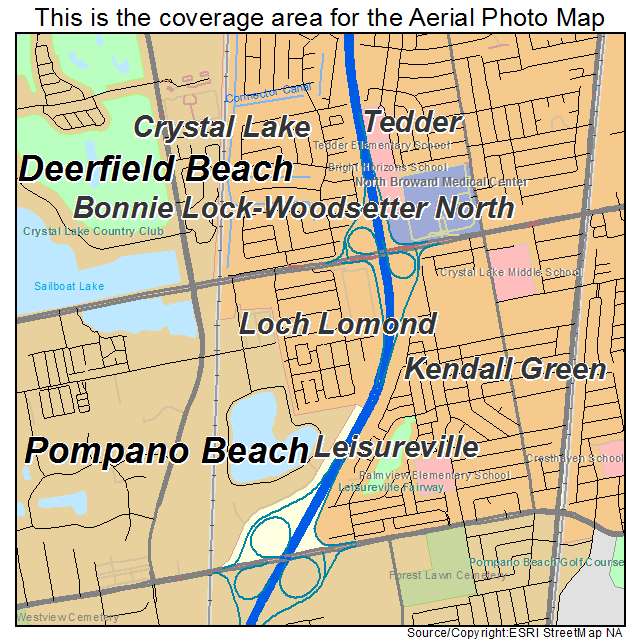 Loch Lomond, FL location map 