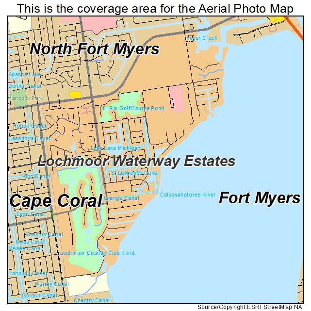 Lochmoor Waterway Estates, FL location map 