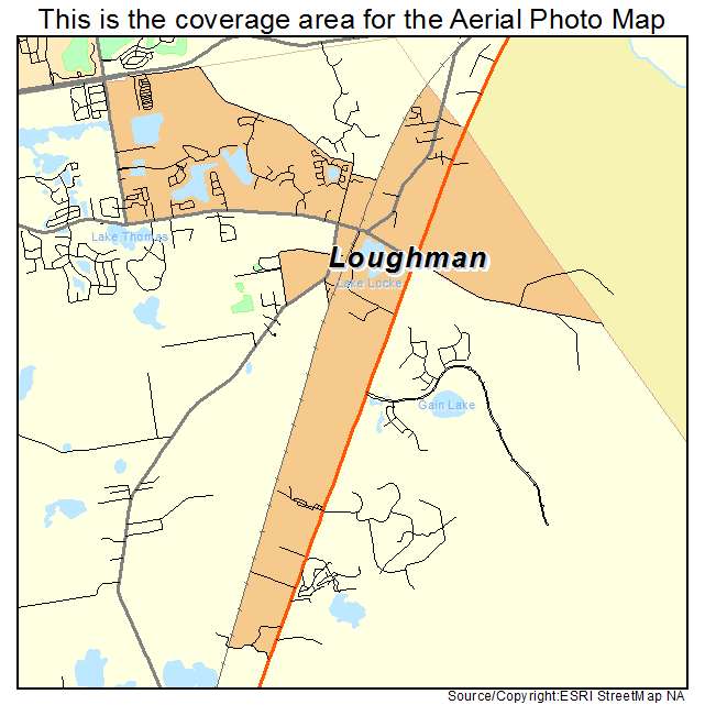 Loughman, FL location map 