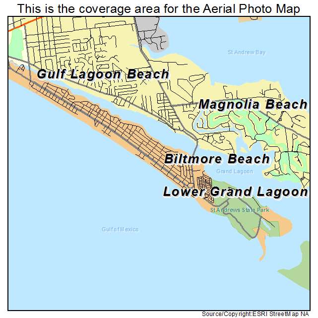 Lower Grand Lagoon, FL location map 
