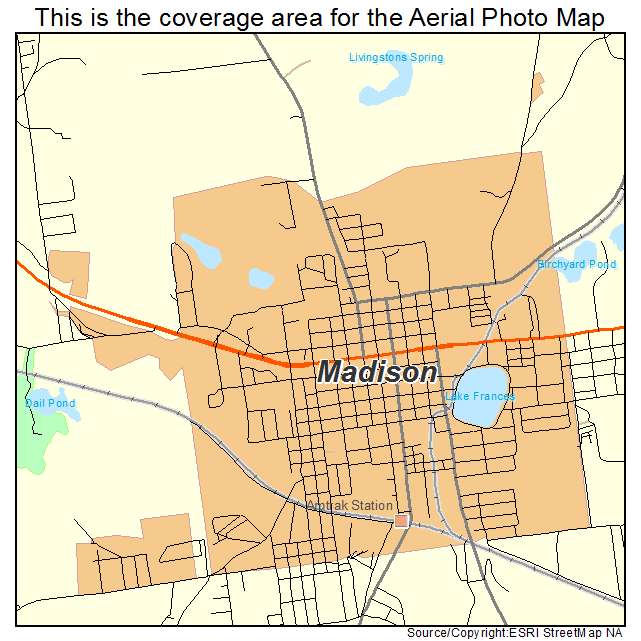 Madison, FL location map 