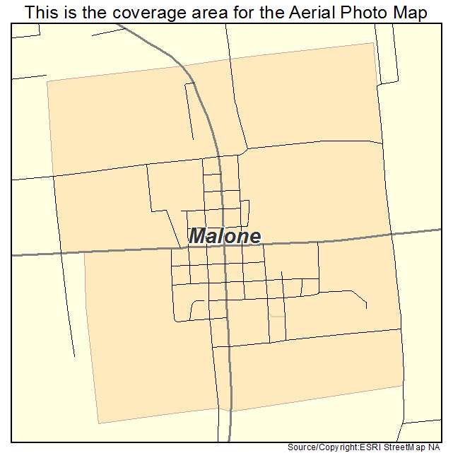 Malone, FL location map 