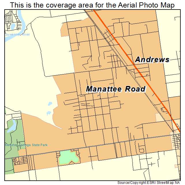 Manattee Road, FL location map 