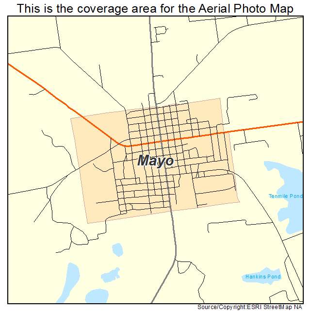 Mayo, FL location map 