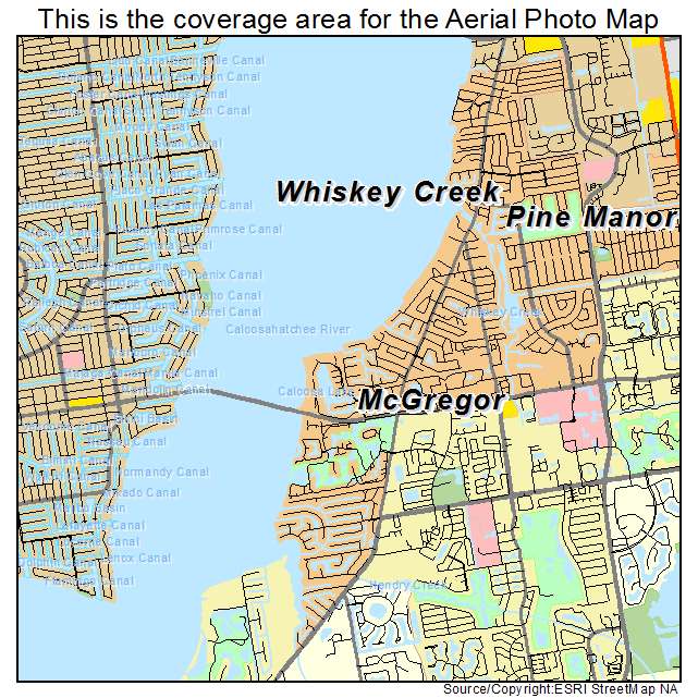 McGregor, FL location map 