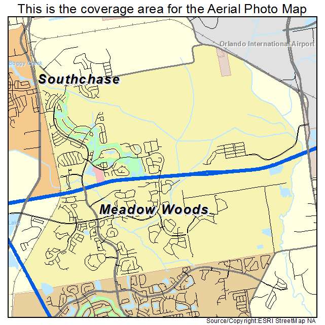 Meadow Woods, FL location map 