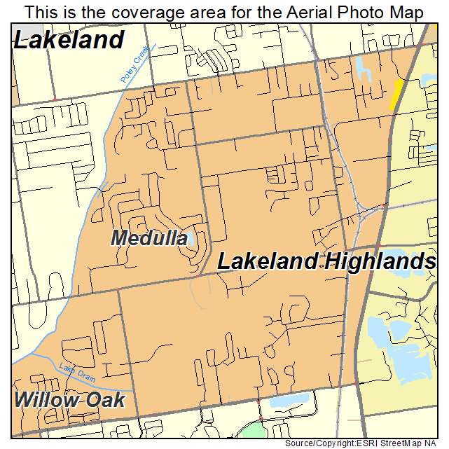 Medulla, FL location map 