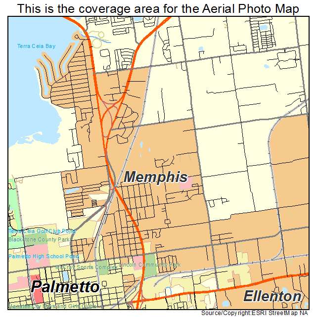 Memphis, FL location map 