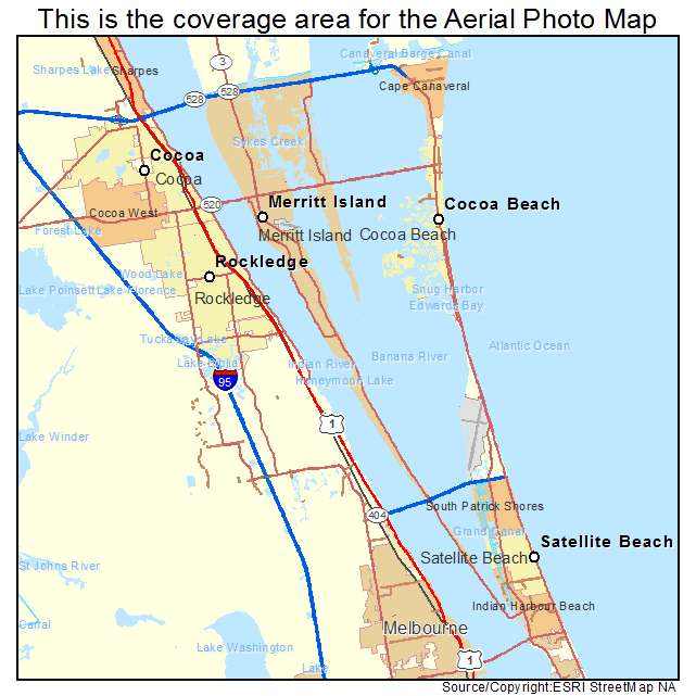 Merritt Island, FL location map 