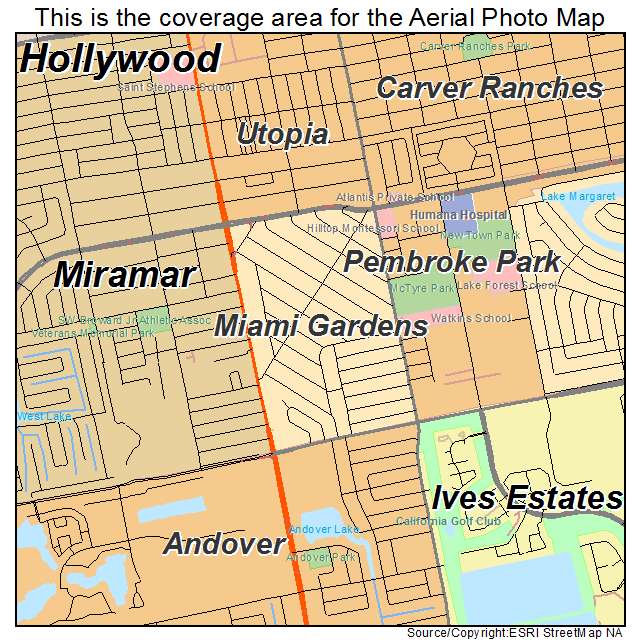 Miami Gardens, FL location map 