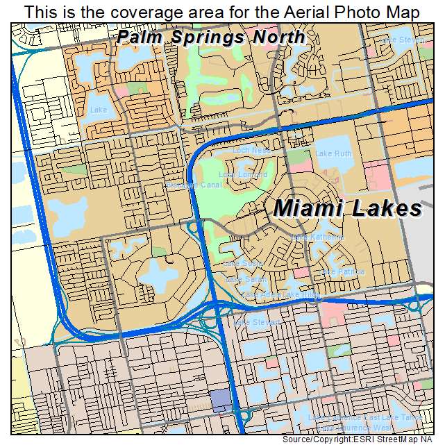Miami Lakes, FL location map 