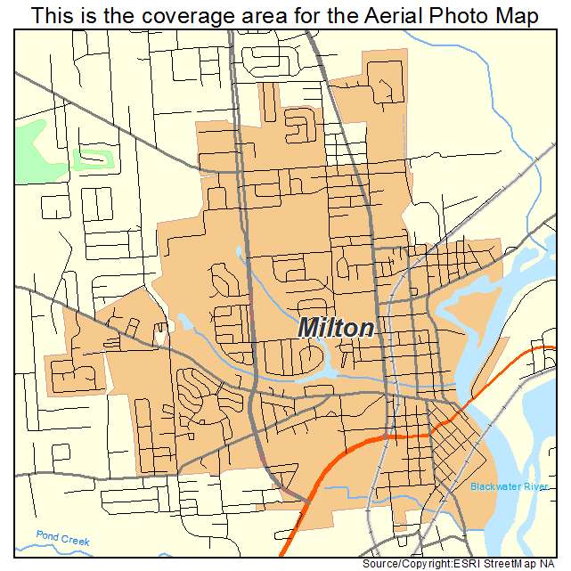 Milton, FL location map 