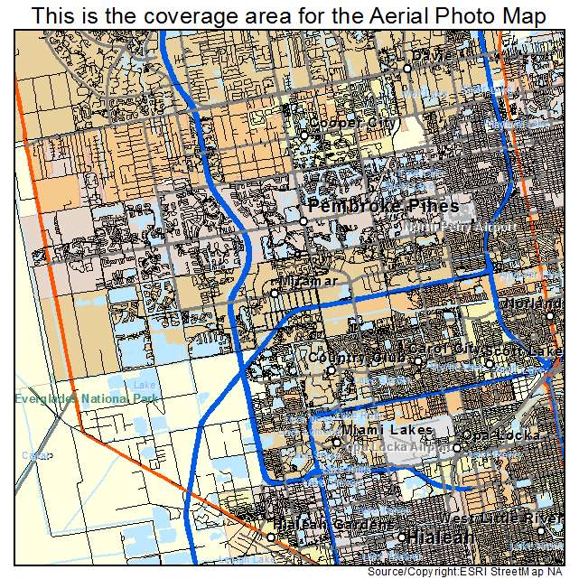 Miramar, FL location map 