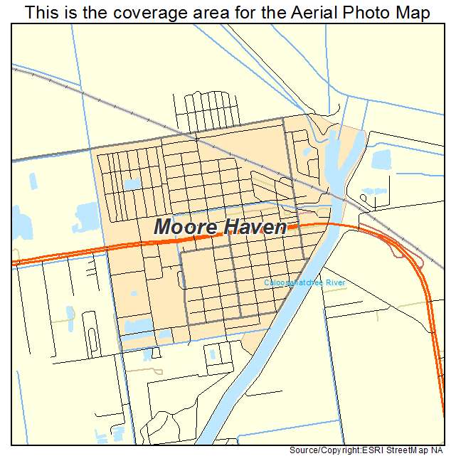 Moore Haven, FL location map 