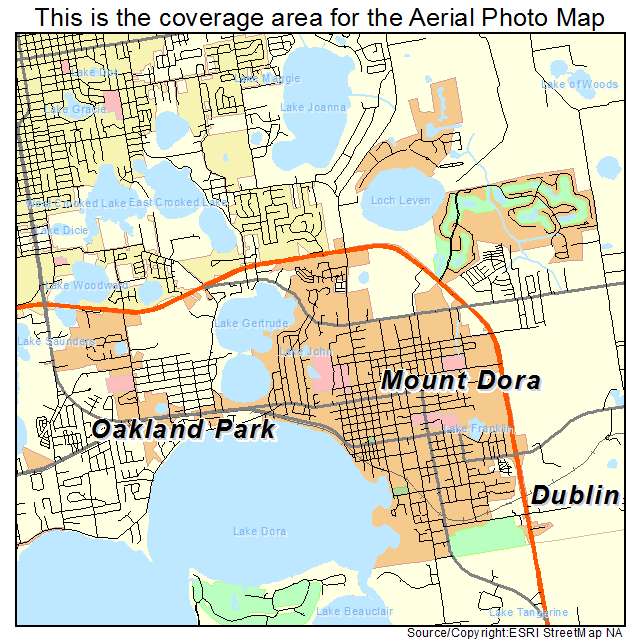 Mount Dora, FL location map 