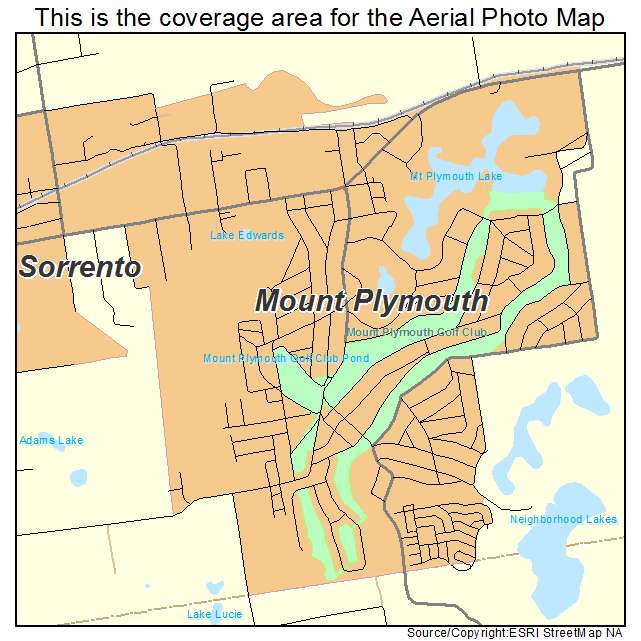 Mount Plymouth, FL location map 