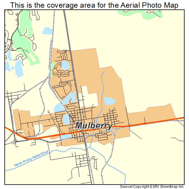 Mulberry, FL location map 