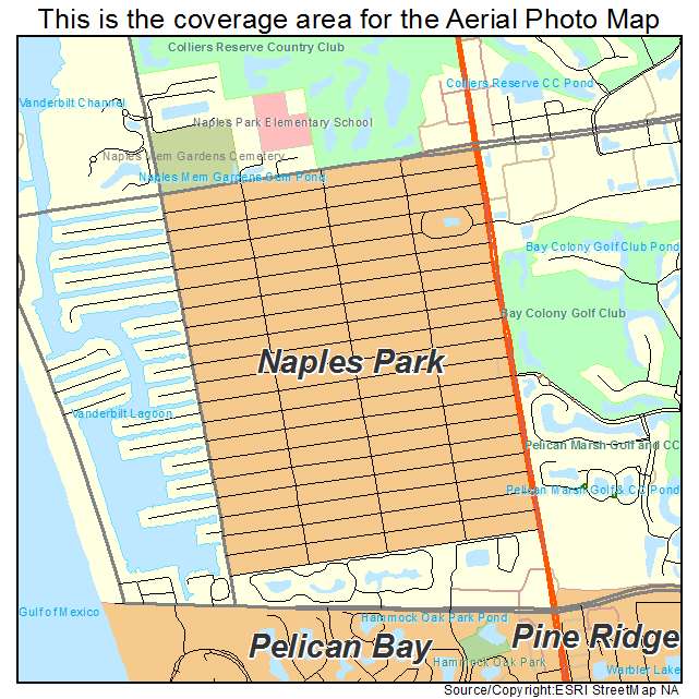 Naples Park, FL location map 