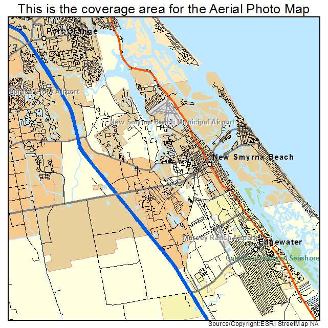 New Smyrna Beach, FL location map 