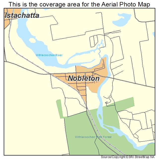 Nobleton, FL location map 