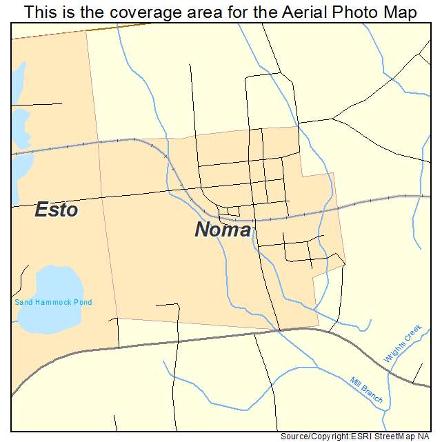 Noma, FL location map 