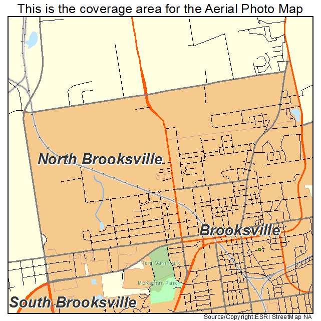North Brooksville, FL location map 
