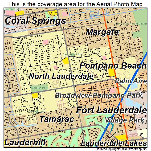 North Lauderdale, FL location map 