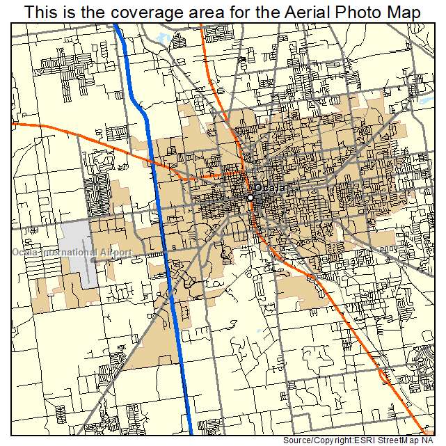 Ocala, FL location map 