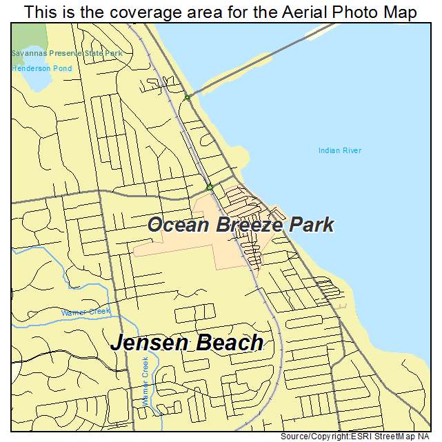 Ocean Breeze Park, FL location map 