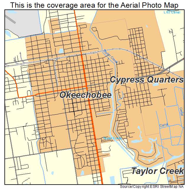 Okeechobee, FL location map 