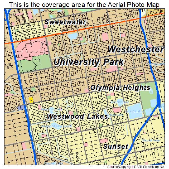 Olympia Heights, FL location map 