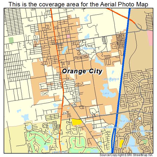 Orange City, FL location map 