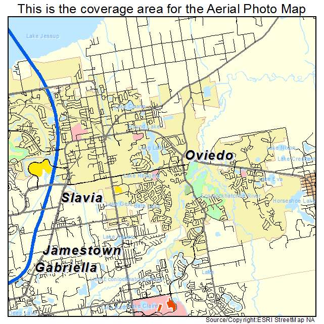 Oviedo, FL location map 