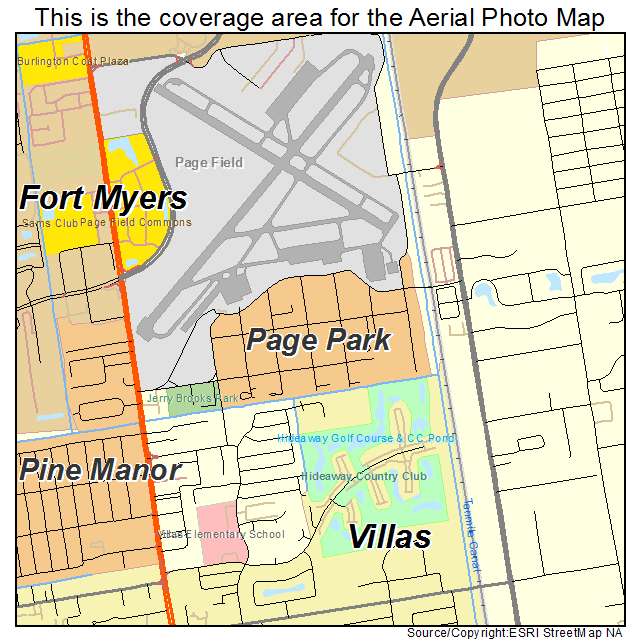 Page Park, FL location map 