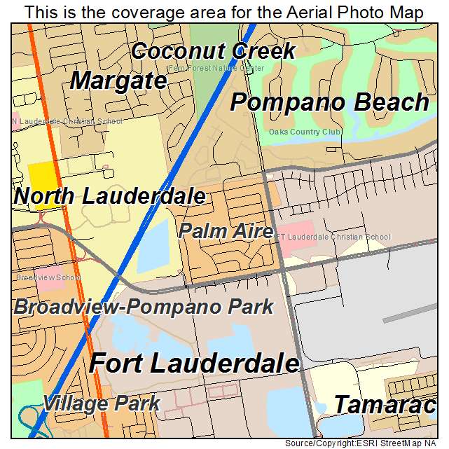 Palm Aire, FL location map 