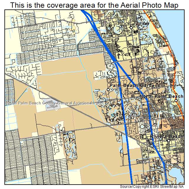 Palm Beach Gardens, FL location map 