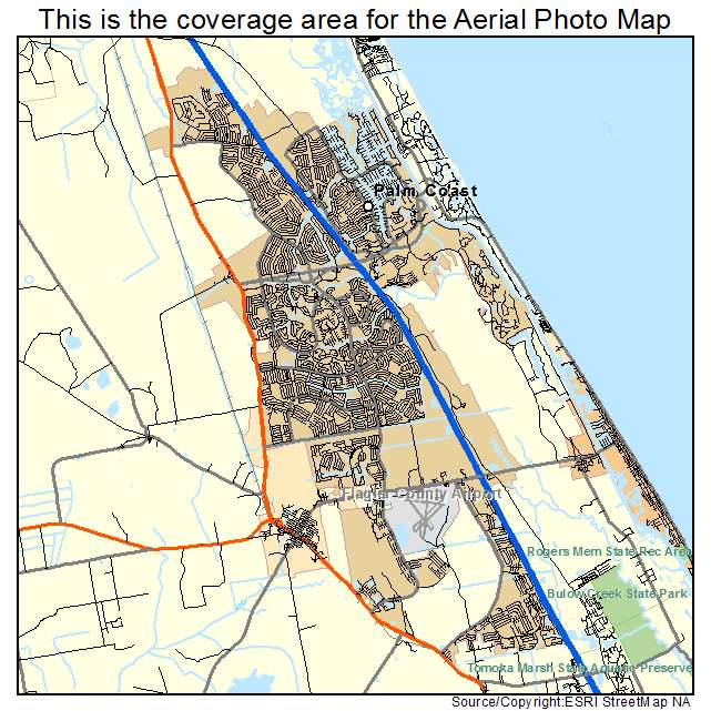 Palm Coast, FL location map 