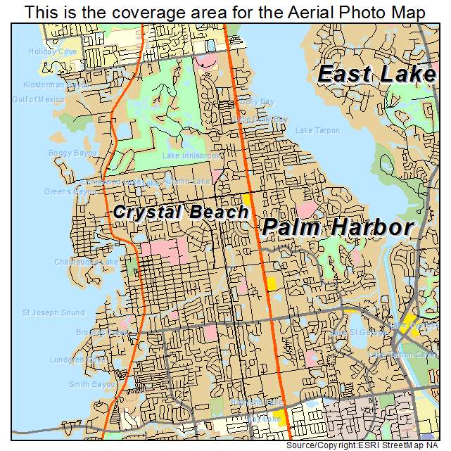Palm Harbor, FL location map 